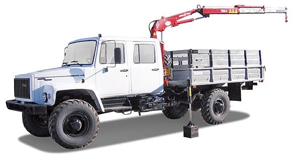 Манипулятор на базе ГАЗ 33088 Садко