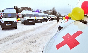 В Чувашию поступили 70 автомобилей скорой медицинской помощи произведенные компанией «Луидор» 