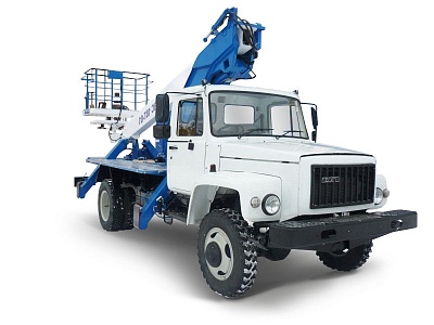 Автовышка (АГП) ВС-18Т-01 (2 места) на базе ГАЗ 33086 Земляк